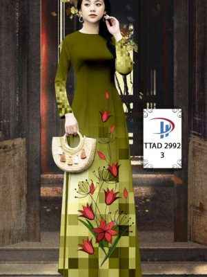 Vải Áo Dài Hoa In 3D AD TTAD2992 39